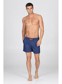 Boxer mare in leggera microfibra blu, con dettagli in contrasto