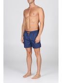 Boxer mare in leggera microfibra blu, con dettagli in contrasto