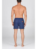 Boxer mare in leggera microfibra blu, con dettagli in contrasto