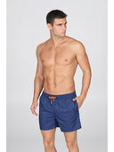 Boxer mare in leggera microfibra blu, con dettagli in contrasto