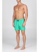 Boxer mare in leggera microfibra verde, con dettagli in contrasto