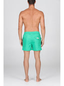 Boxer mare in leggera microfibra verde, con dettagli in contrasto