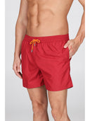 Boxer mare in leggera microfibra bordeaux, con dettagli in contrasto