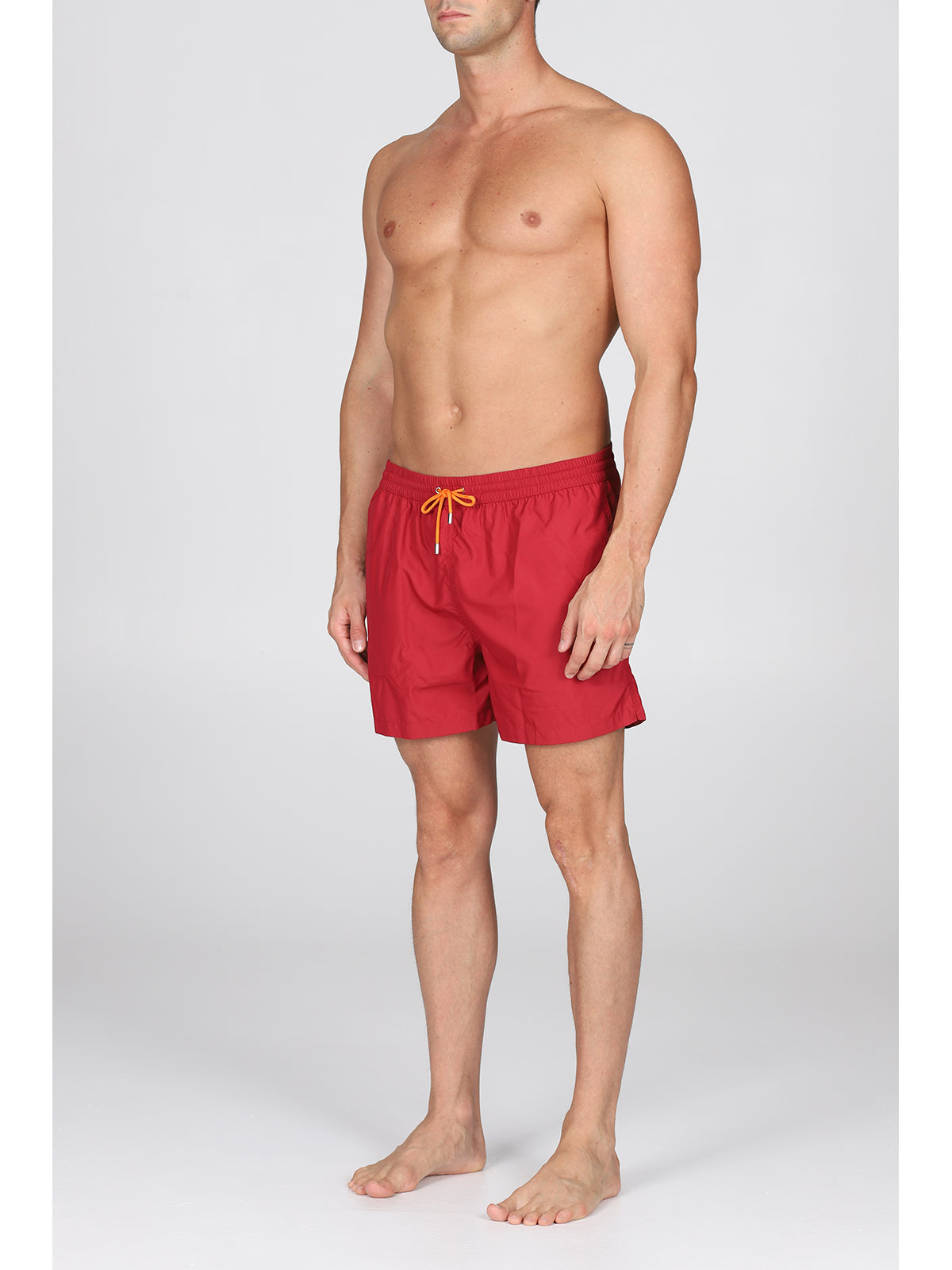 Boxer mare in leggera microfibra bordeaux, con dettagli in contrasto