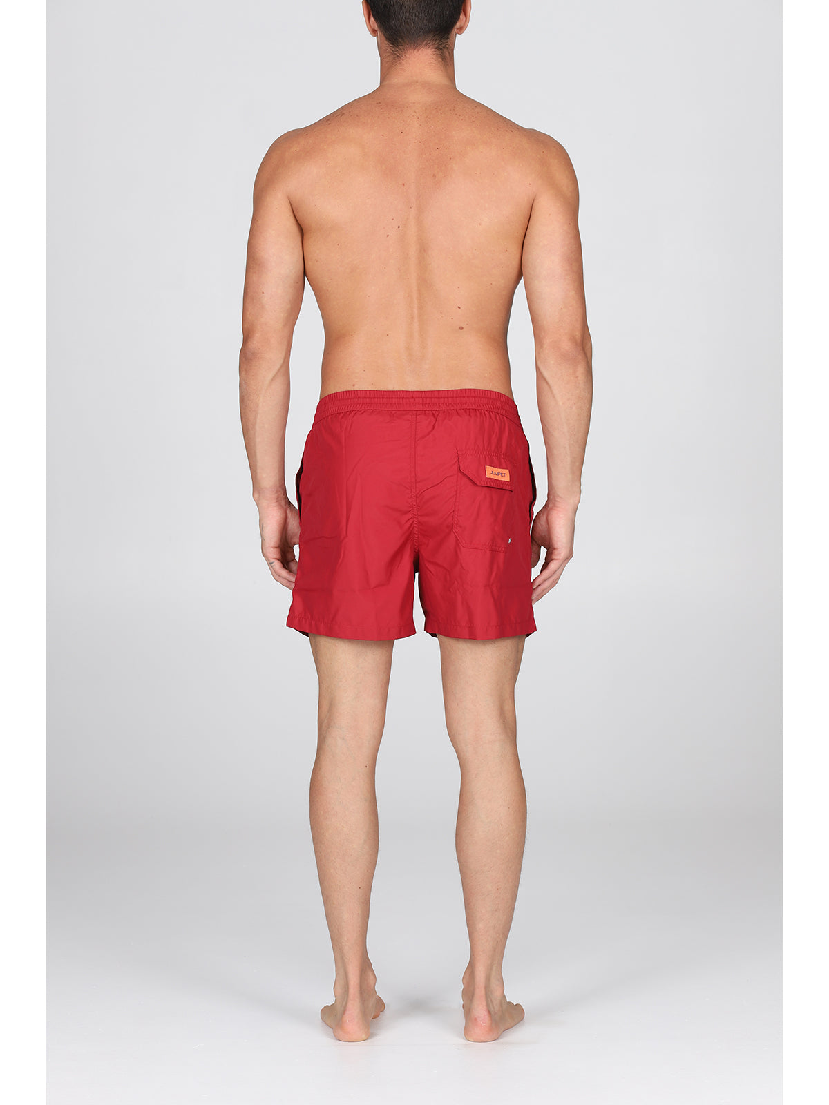 Boxer mare in leggera microfibra bordeaux, con dettagli in contrasto