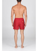 Boxer mare in leggera microfibra bordeaux, con dettagli in contrasto