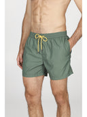 Boxer mare uomo, in leggera tela tinta unita verde
