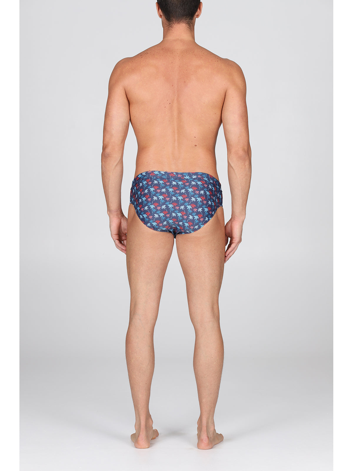 Slip mare uomo, con disegno esclusivo "palme tropicali"
