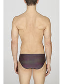 Slim micro-patterned   beachwear briefs