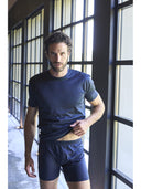 Top range boxer briefs, in pure mercerized and gas-treated cotton jersey