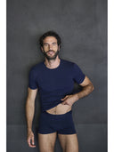 Long boxers in stretch cotton jersey, two-pack