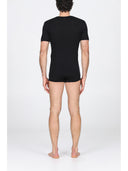 Elegante maglia in pura lana merino colore blu, girocollo Pietra Julipet