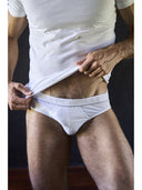 Stretch cotton jersey briefs double pack