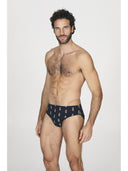 Slip comfort in cotone bielastico, fantasia di natale