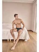 Slip comfort in cotone bielastico, fantasia di natale