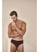 Slip medio in cotone elasticizzato colorato, taglio moderno - 2 pezzi