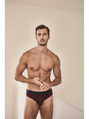 Slip medio in cotone elasticizzato colorato, taglio moderno - 2 pezzi