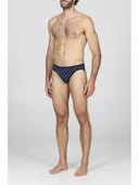Slip in confortevole puro cotone mercerizzato, tatto setoso con disegno classico
