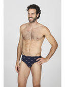 Slip in jersey di cotone elasticizzato fantasia, confezione bipack
