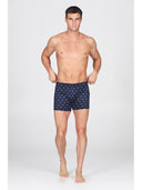 Boxer in setoso puro cotone mercerizzato, fantasia "pesci blu"