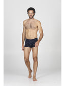 Boxer parigamba in jersey di cotone elasticizzato con disegno subbuteo, confezione bipack