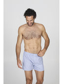 Boxer classico in pregiato popeline di puro cotone, micro fantasia