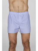 Boxer classico uomo, in pregiato tessuto navetta millerighe