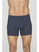 Boxer in leggero interlock fantasia, di puro cotone mercerizzato