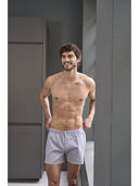 Boxer uomo classico, in pregiato popeline di puro cotone