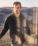 Elegant cardigan in soft viscose fleece