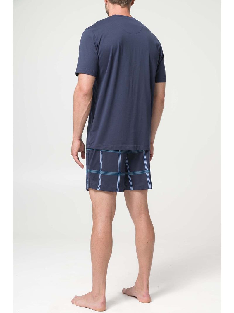 SHORT PAJAMAS IN ULTRA-LIGHT PURE COTTON JERSEY