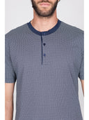 Pigiama in leggerissimo jersey di puro cotone Blu Julipet