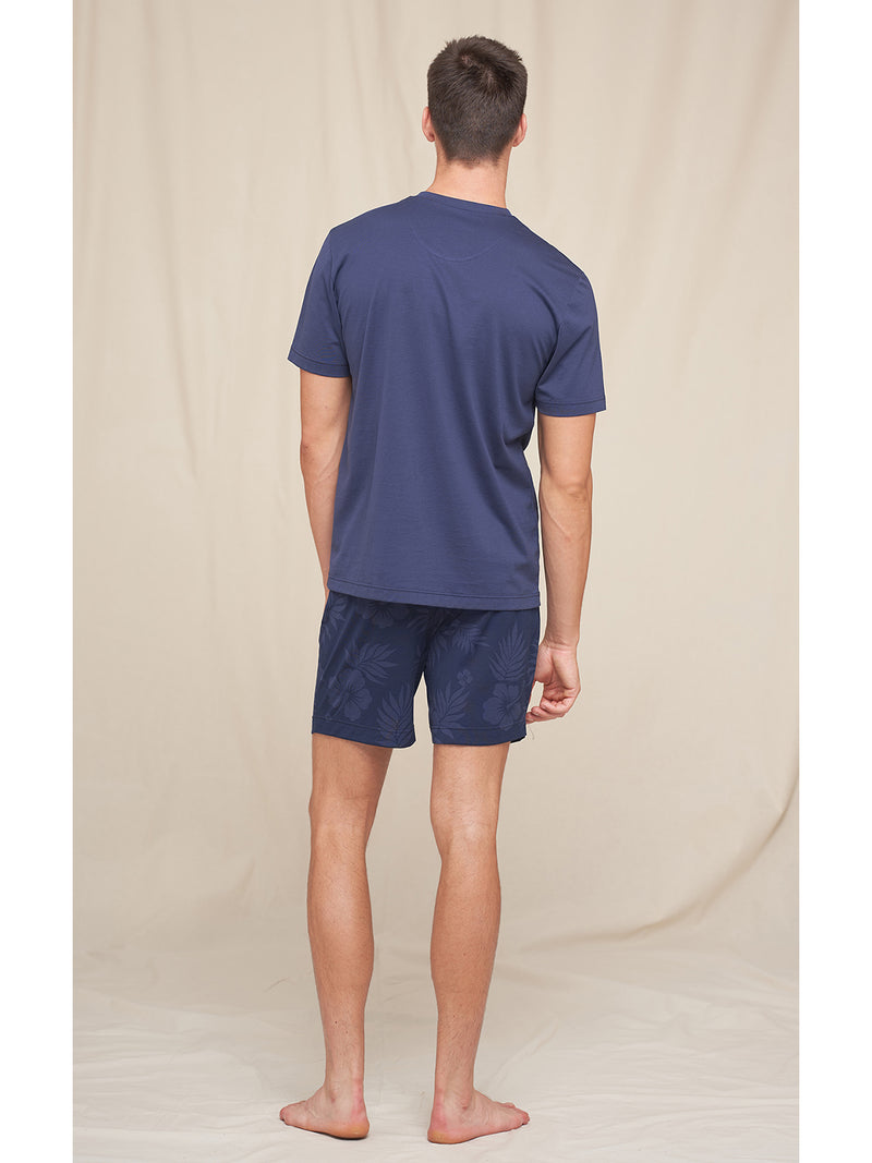 Short pyjamas in very light and fresh pure cotton jersey