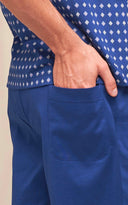Pigiama corto in jersey di cotone filo di scozia stampato Fan.blu Co Julipet