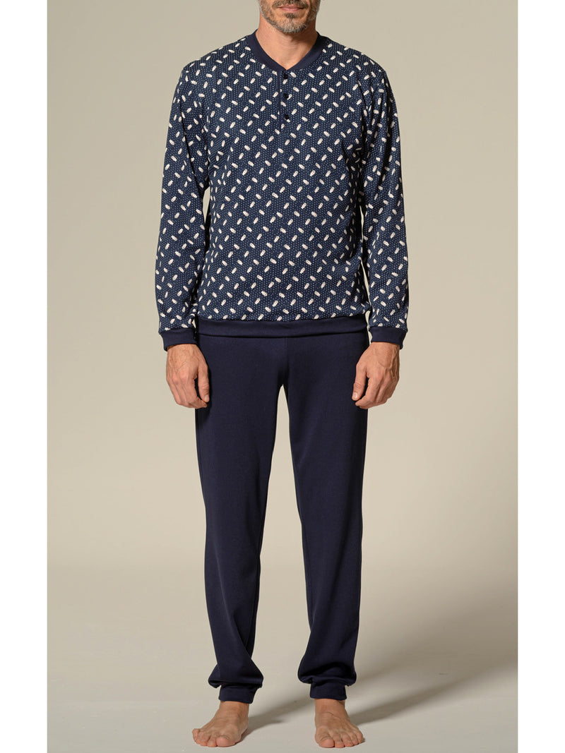 Pure cotton printed interlock pajamas