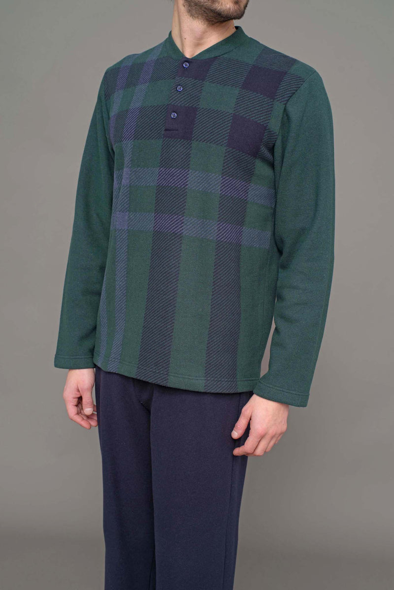 Pigiama in caldo tessuto milano fantasia tartan