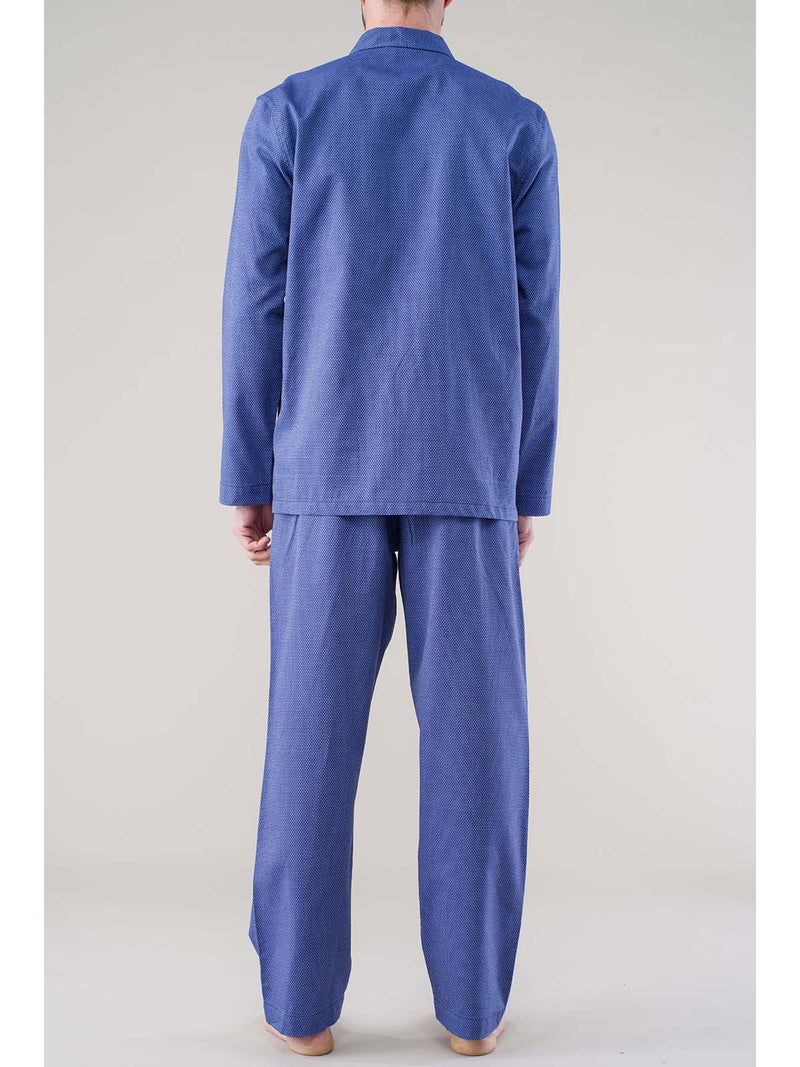 Open pyjamas in 100% yarn-dyed poplin