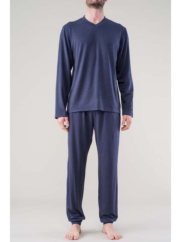 V-neck micromodal pyjamas