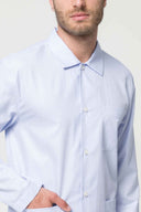 Pigiama aperto in 100% popeline Azzurro Julipet