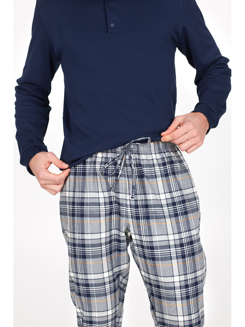 Warm pure cotton flannel pajamas