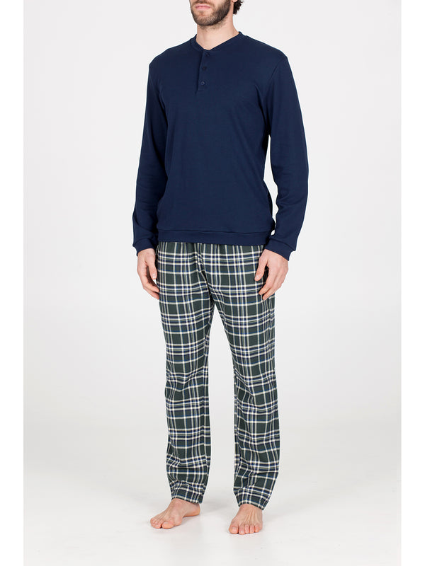 Warm pure cotton flannel pajamas