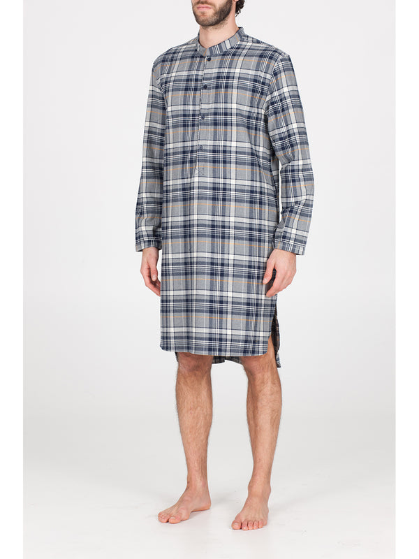 Warm pure cotton flannel nightgown