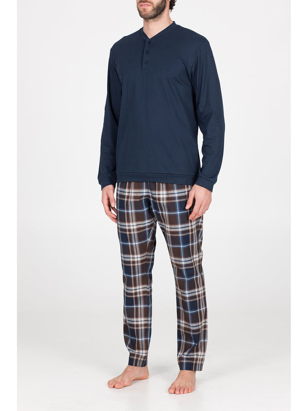 Men's pajamas in soft pure cotton twill