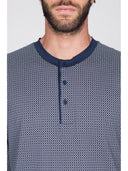 Pigiama in leggerissimo jersey di puro cotone Blu Julipet