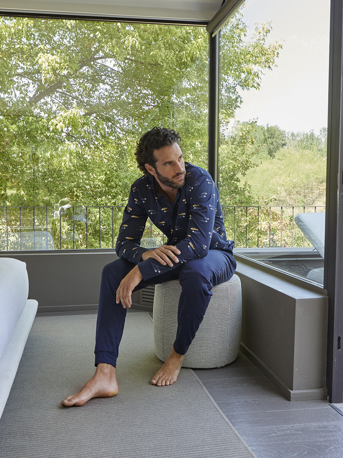 Luna - Set Pigiama Da Damigella In Raso Rosa Polvere Con Canottiera Con Volant E Pantaloncini - Foto 6