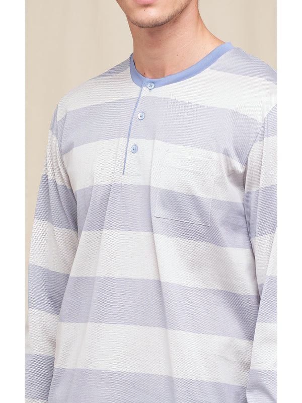 Jersey pyjamas in printed filodiscozia cotton jersey