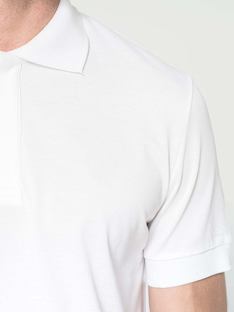 Classic polo shirt in pure cotton jersey