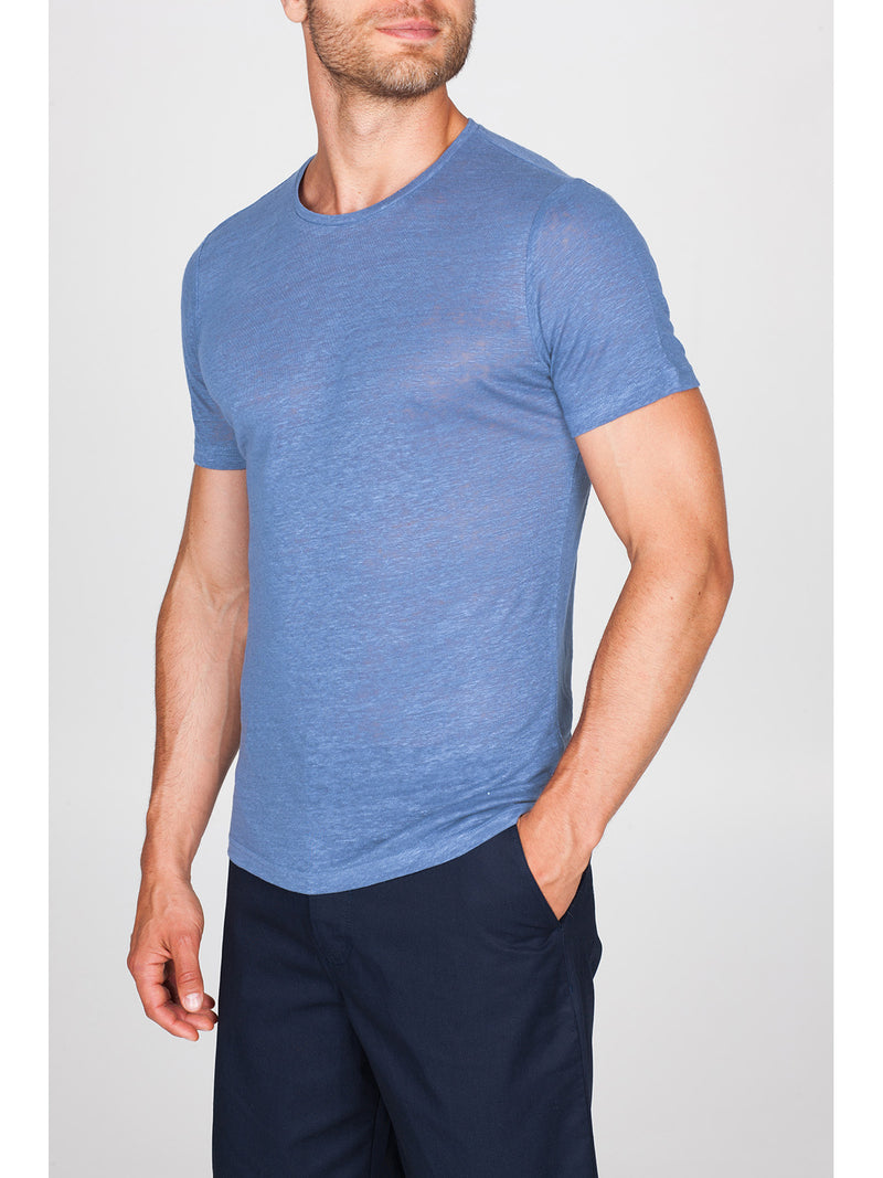 T-Shirt in refined and fresh pure Linen