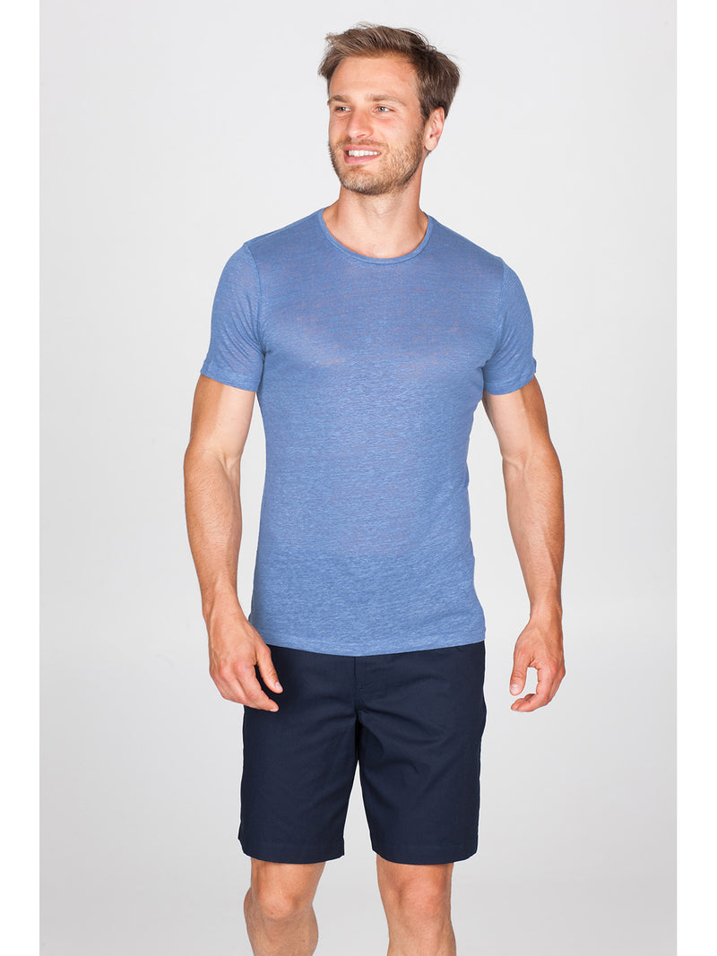 T-Shirt in refined and fresh pure Linen