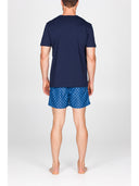 T-shirt in jersey di puro cotone Palme Blu Julipet